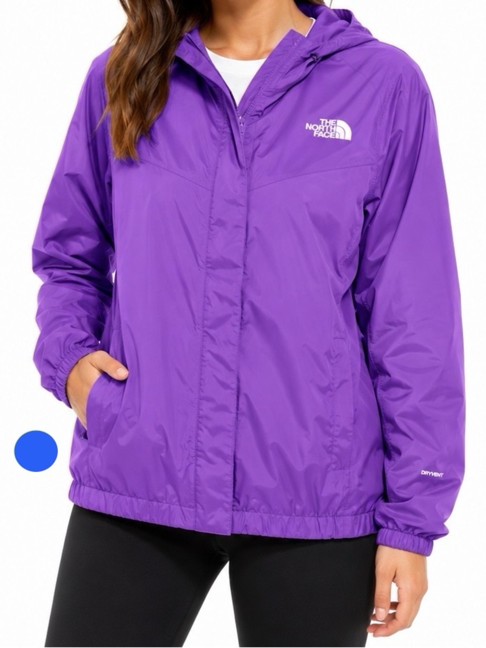 The North Face Girls Large 14/16 Purple DryVent Hooded Rain Jacket